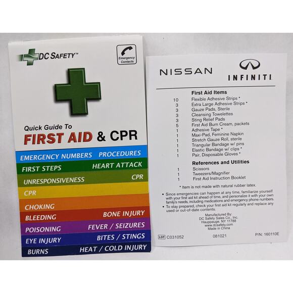 Genuine OEM Nissan Vehicles First Aid Kit Altima, Maxima, Frontier, Rogue Armada - Picture 5 of 5